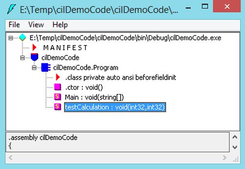 CIL Type exe assembly
